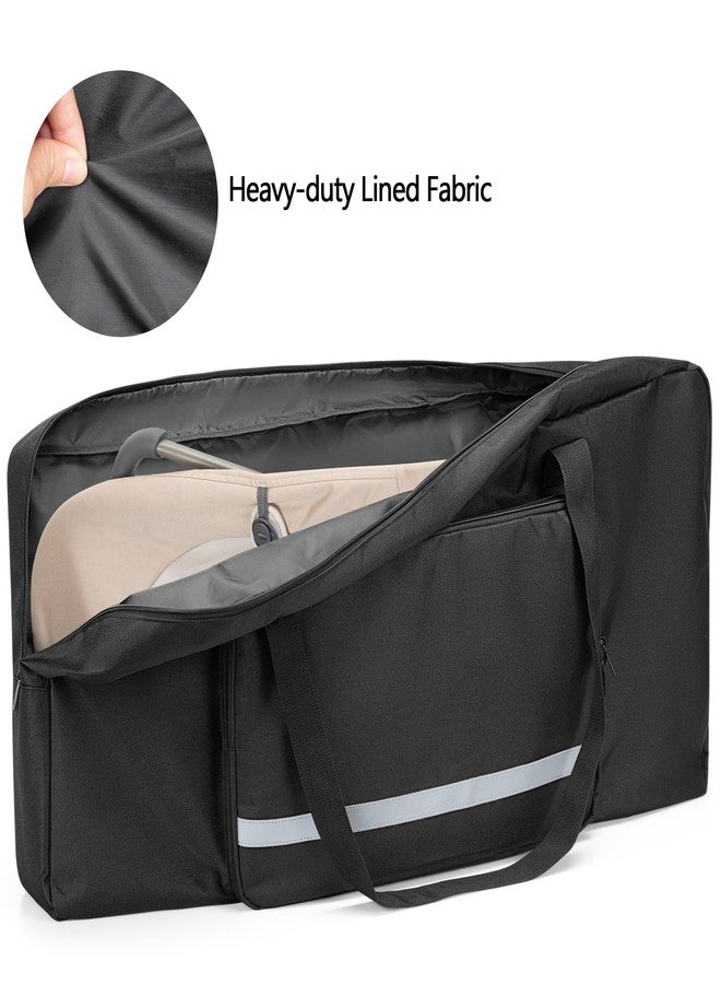 GRAOSO Baby Bouncer Transport Bag, Bouncer Carrier Compatible with Baby Bjorn Bouncer Balance Soft and Bouncer Bliss, Double Zipped Travel bag with shoulder Pad, Black - Image 2